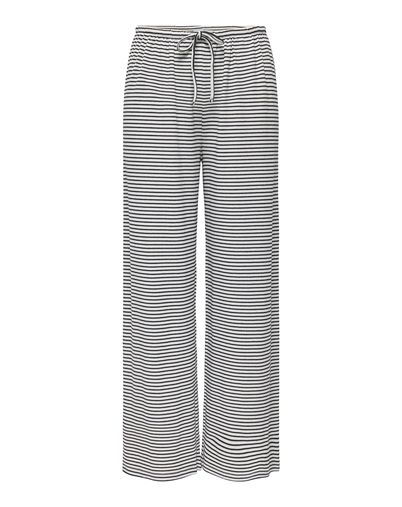 Only - ONLSaga Loose Bukser - Cloud Dancer/Black 